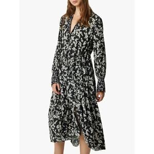 French Connection Floral Shirt Dress Size 4 New‎ with Tags